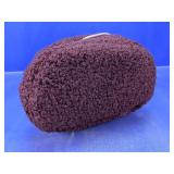 Plush Maroon Sherpa Cosmetic Travel Pouch
