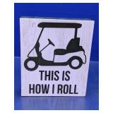 Golf Cart Decorative Box Sign
