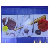 Stupell Sports Balls 3-Piece Wall Art
