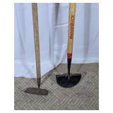 (2) Razorback Garden Hoes