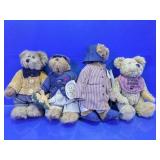(4)Vintage Boyds Bears Plush Collectibles Lot