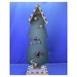 Folk Art Wooden Christmas Tree Decor