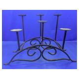 Wrought Iron Multi-Tier Pillar Candle Stand