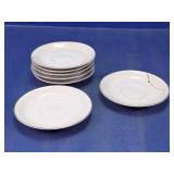 White Ceramic Saucers Set
