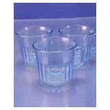 Fortecrisa Mexico Ice Blue glass mug set