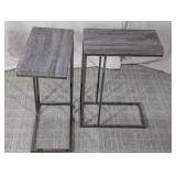 (2) Modern C-Shape Side Tables