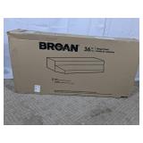 (1) Broan 36" Stainless Range Hood