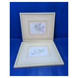 Framed Floral Prints Wall Art Set