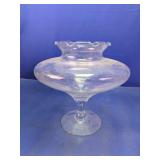 Clear Pedestal Glass Centerpiece Bowl