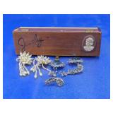 Vintage Jewelry Box w Costume Pieces
