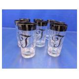 ï¿½Jï¿½ Monogram Shot Glasses Set