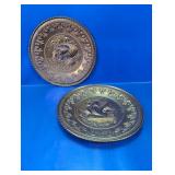 Embossed Metal Ship Decorative Plates