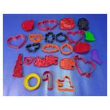 Assorted Plastic Cookie Cutters Lot