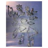 (16)Piece Festive Metal Cookie Cutter Set