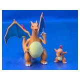 Charizard & Charmander Plastic Figures