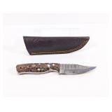 Damascus Style Fixed Blade Knife