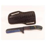 Damascus Fixed Blade Knife w/ Sheath