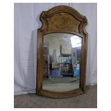 Vintage Provincial Style Wood Wall Mirror