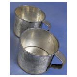 (2) Vintage Metal Camping Cups