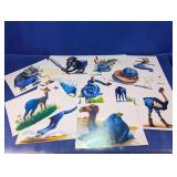 (10+) Signed Animal Art Prints