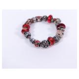 Red Crystal Charm Style Bracelet