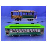 (2)San Francisco & New Orleans Model Trolley Set