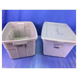 (2)58-Quart Sterilite Plastic Storage Totes Duo
