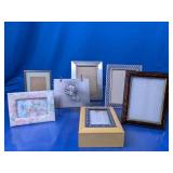 (7)Eclectic Multi-Style Photo Frame Collection Lot