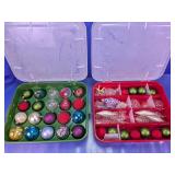Christmas Ornaments w/ Storage Cases