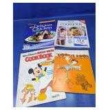 (4) Disney & Kraft Cookbooks - Eva Moore & More
