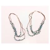 Turquoise Multi Strand Beaded Necklace