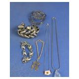 (6) Mixed Metal Bracelet & Necklace Lot