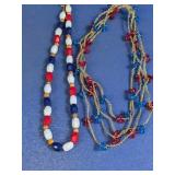 (2) Assorted Beaded Necklaces