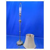 Vintage Metal Buffet Lamp w/Beaded Shade