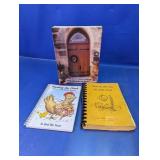 (3) Church Community Cookbooks Assorted