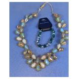 Fashion Jewelry Necklace and Bracelet Set