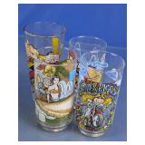 Vintage Character Drinking Glass Collection