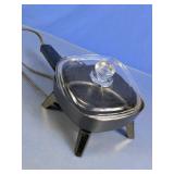 Electric Mini Skillet with Glass Lid & Heat