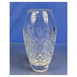 Cut Crystal Style Glass Vase
