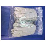 (12) Leather Work Gloves