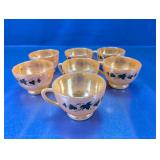 Vintage Lusterware Style Tea Cups Set
