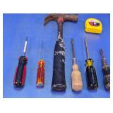 Assorted Hand Tools and Measuring Tape Set