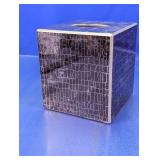 Faux Crocodile Skin Square Tissue Box Cover