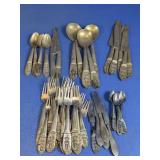 (24+) Vintage Silverplate Flatware Set