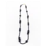 Black Beaded Necklace