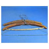 (3) Oppenheimer Wood Advertising Hangers