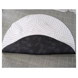 Reversible Circle Entryway Floor Mat Rug