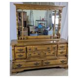 Vintage Style Multi-Drawer Dresser w/Mirror