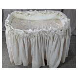 (1) Vintage Fabric Baby Bassinet