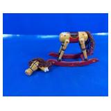 Wooden Rocking Horse Toy Figurine